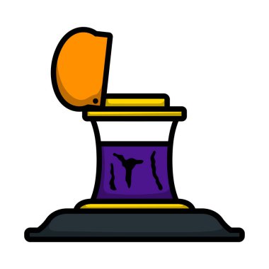 Inkstand Icon. Editable Bold Outline With Color Fill Design. Vector Illustration.