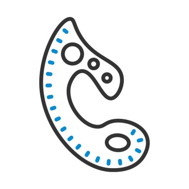 Terzi Templet Simgesi. Renk Doldurma Tasarımı ile Düzenlenebilir Kalın Tasarım. Vektör İllüstrasyonu.