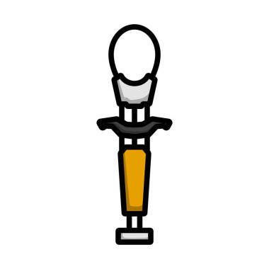 Dağcı Camalot Icon. Renk Doldurma Tasarımı ile Düzenlenebilir Kalın Tasarım. Vektör İllüstrasyonu.