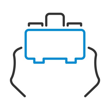 Mikro Düğme Simgesi. Renk Doldurma Tasarımı ile Düzenlenebilir Kalın Tasarım. Vektör İllüstrasyonu.