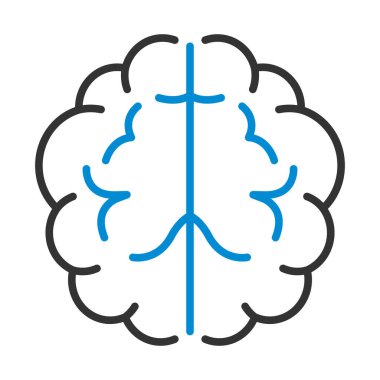 Beyin Fırtınası Simgesi. Renk Doldurma Tasarımı ile Düzenlenebilir Kalın Tasarım. Vektör İllüstrasyonu.