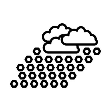 Yaşasın Simge. Düzenlenebilir genişlikte kalın tasarım. Vektör İllüstrasyonu.
