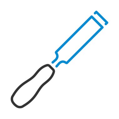 Keski Simgesi. Düzenlenebilir genişlikte kalın tasarım. Vektör İllüstrasyonu.