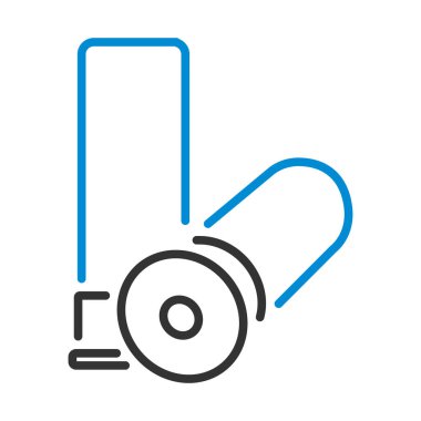 Avcı Tabancası Cephane Simgesi. Renk Doldurma Tasarımı ile Düzenlenebilir Kalın Tasarım. Vektör İllüstrasyonu.