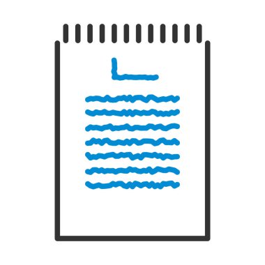 Binder Notebook Icon. Editable Bold Outline With Color Fill Design. Vector Illustration.