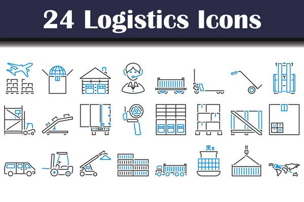 Набор иконок. Жирный контур таблицы с цветовой начинкой. Векторная миграция.