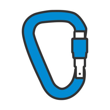 Dağcı Carabine Icon. Renk Doldurma Tasarımı ile Düzenlenebilir Kalın Tasarım. Vektör İllüstrasyonu.