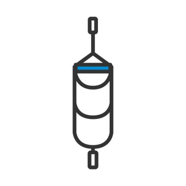 Dağcı Üvey Merdiven Simgesi. Renk Doldurma Tasarımı ile Düzenlenebilir Kalın Tasarım. Vektör İllüstrasyonu.