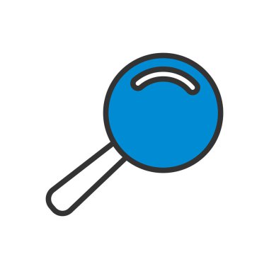 Lamba Simgesi. Renk Doldurma Tasarımı ile Düzenlenebilir Kalın Tasarım. Vektör İllüstrasyonu.