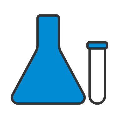 Diploma Simgesi. Renk Doldurma Tasarımı ile Düzenlenebilir Kalın Tasarım. Vektör İllüstrasyonu.