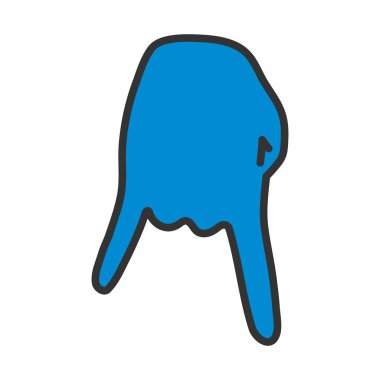 Beyzbol Yakalayıcı Hareketi Simgesi. Renk Doldurma Tasarımı ile Düzenlenebilir Kalın Tasarım. Vektör İllüstrasyonu.