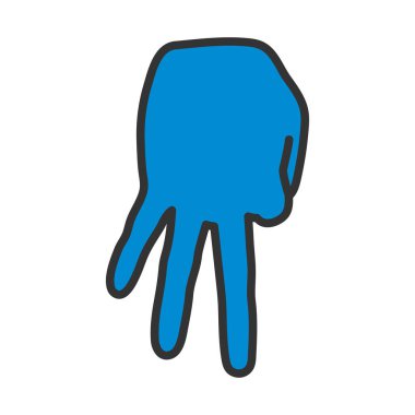 Beyzbol Yakalayıcı Hareketi Simgesi. Renk Doldurma Tasarımı ile Düzenlenebilir Kalın Tasarım. Vektör İllüstrasyonu.