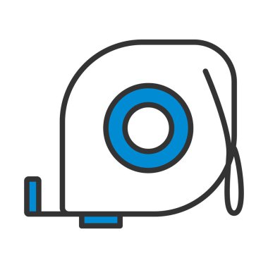 Sıkıştırma Ölçüm Simgesi. Renk Doldurma Tasarımı ile Düzenlenebilir Kalın Tasarım. Vektör İllüstrasyonu.