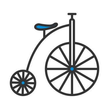 April Fool's Day Icon. Editable Bold Outline With Color Fill Design. Vector Illustration.