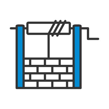 İyi Simge. Renk Doldurma Tasarımı ile Düzenlenebilir Kalın Tasarım. Vektör İllüstrasyonu.