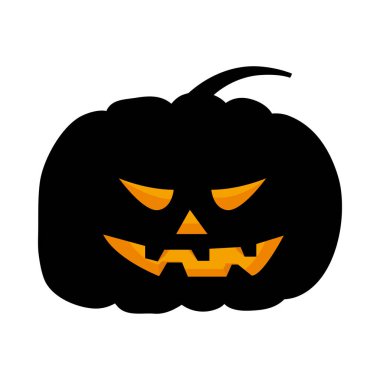 Harika bir tasarım için Cadılar Bayramı temalı balkabağı unsurunuz kutlu olsun. Vektör illüstrasyonu.