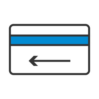 Nakit Kredi Kartı Simgesi. Renk Doldurma Tasarımı ile Düzenlenebilir Kalın Tasarım. Vektör İllüstrasyonu.