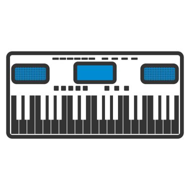 Müzik Sentezleyici Simgesi. Renk Doldurma Tasarımı ile Düzenlenebilir Kalın Tasarım. Vektör İllüstrasyonu.