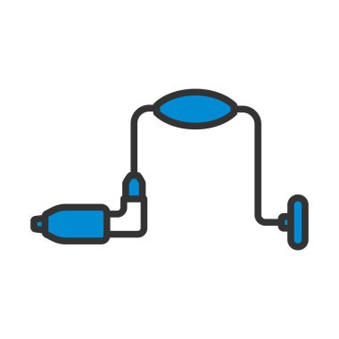 Auge Simgesi. Renk Doldurma Tasarımı ile Düzenlenebilir Kalın Tasarım. Vektör İllüstrasyonu.