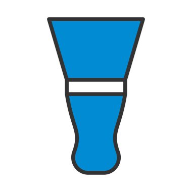 Oyuncak Bıçak Simgesi. Renk Doldurma Tasarımı ile Düzenlenebilir Kalın Tasarım. Vektör İllüstrasyonu.