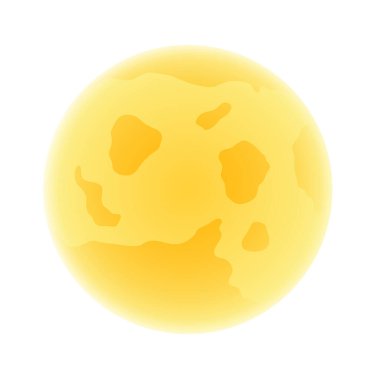 Mutlu Cadılar Bayramı temalı ay ışığı. Vektör illüstrasyonu.