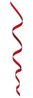 Kıvrımlı kurdele elementi. Vektör illüstrasyonu.