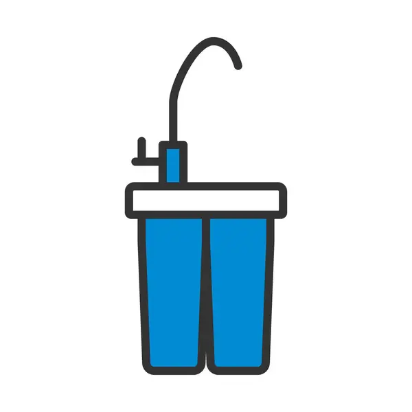 Water Filter Icon Editable Bold Outline Color Fill Design Vector Stock Vector