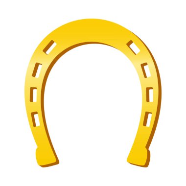 At nalı ikonu. Şanslı İrlanda bira festivali Aziz Patrick Günü 'nün sembolü. Vektör İllüstrasyonu.