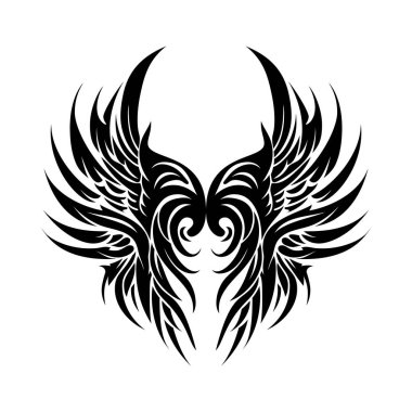 Kabile dövmesi. Çok pürüzsüz ve pürüzsüz çizgiler. Vektör illüstrasyonu. 