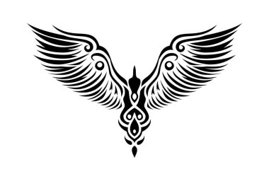 Kabile dövmesi. Çok pürüzsüz ve pürüzsüz çizgiler. Vektör illüstrasyonu. 