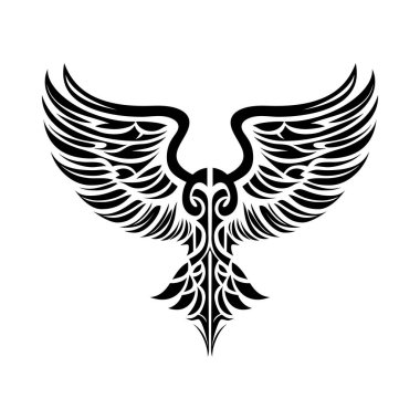 Kabile dövmesi. Çok pürüzsüz ve pürüzsüz çizgiler. Vektör illüstrasyonu. 