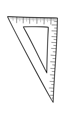 Doodle eğitim ikonu. Vektör İllüstrasyonu.