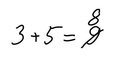 Doodle eğitim ikonu. Vektör İllüstrasyonu.