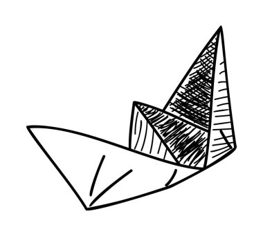 Doodle eğitim ikonu. Vektör İllüstrasyonu.