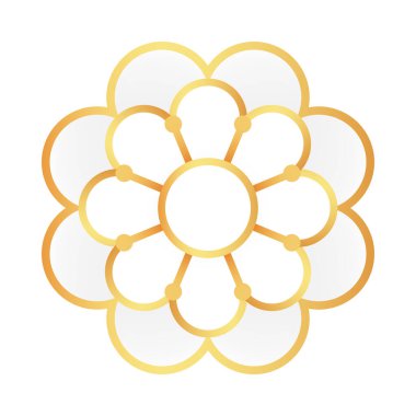 Çin Yeni Yıl Çiçek Elementi. Ay Yeni Yıl tatili kartı, afiş, poster ve broşür konsepti için uygun. Vektör illüstrasyonu.