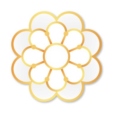 Çin Yeni Yıl Çiçek Elementi. Ay Yeni Yıl tatili kartı, afiş, poster ve broşür konsepti için uygun. Vektör illüstrasyonu.