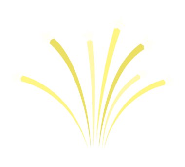 Havai fişekler basit bir unsur. Vektör İllüstrasyonu.