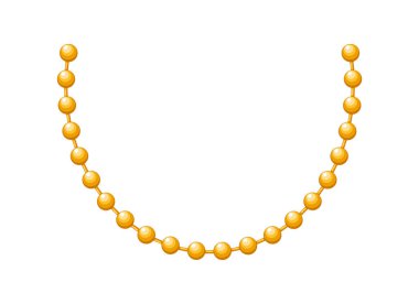 Mardi Gras karnaval boncukları. Vektör illüstrasyonu.