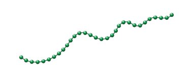 Mardi Gras karnaval boncukları. Vektör illüstrasyonu.