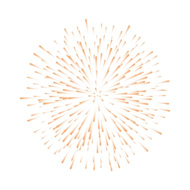 Havai fişek. Vektör İllüstrasyonu.