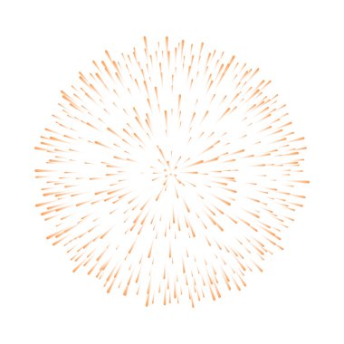 Havai fişek. Vektör İllüstrasyonu.