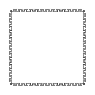 Border ornament. Proportion 1x1. Vector illustration. clipart