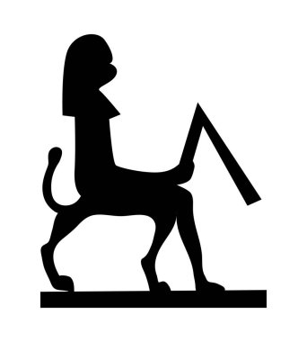 Mısır hiyeroglifleri. Tarihsel ve seyahatsel tasarımlar yaratmaya yardımcı olur. Vektör illüstrasyonu.