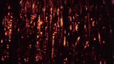 Ivır zıvırdan kızıl yağmur. Parlak ışıklar ve ışıldayan parçacıkların arka planı. Parlak pırıl pırıl parlayan bir arka plan. Şenlik havası. Boşluğu kopyala