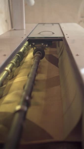 生産のカーペットを打つための機械 カーペットクリーニング事業コンセプト — ストック動画