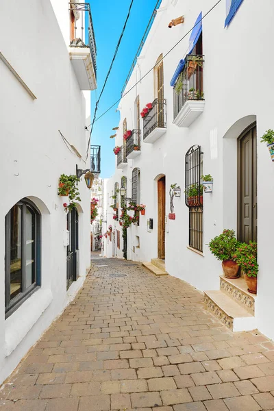 Picturesque Whitewashed Village South Spain Mojacar Famous Place Almeria Милые — стоковое фото