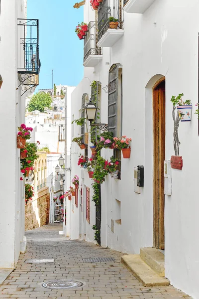 Picturesque Whitewashed Village South Spain Mojacar Famous Place Almeria Cute — Stock Photo, Image