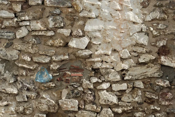 Πετρόκτιστος Τοίχος Εξωτερικούς Χώρους Θέα Από Κοντά — Φωτογραφία Αρχείου