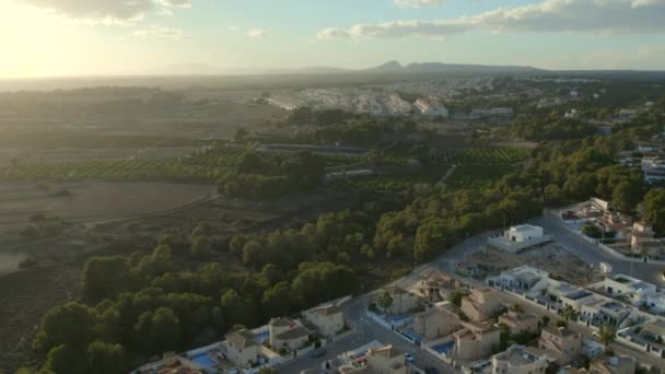 Pinar Campoverde住宅区从上往下看 现代住宅从上看 西班牙阿利坎特省Costa Blanca — 图库视频影像