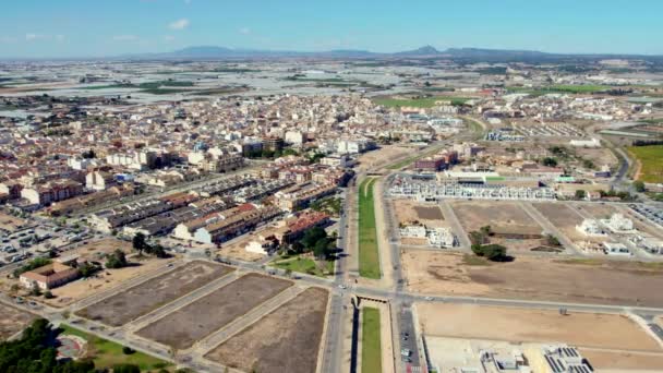 Vue Aérienne Ville Pilar Horadada Costa Blanca Province Alicante Dans — Video